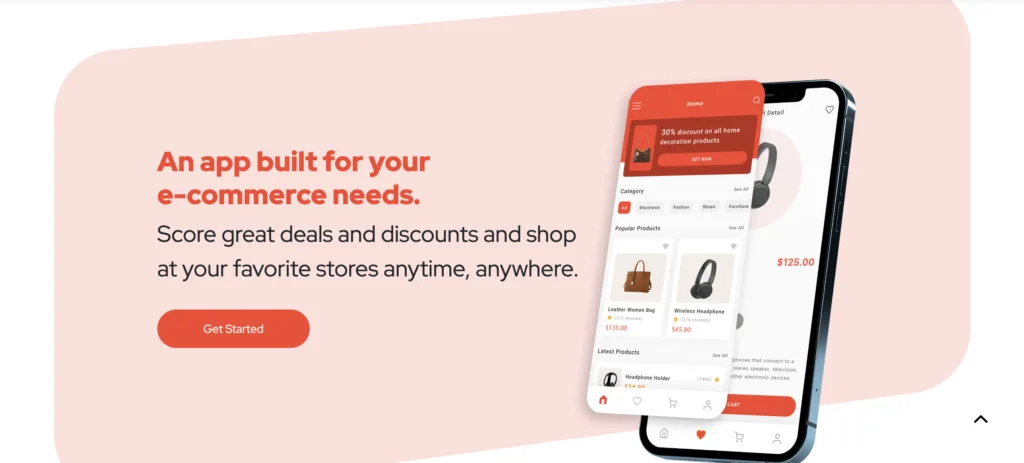 An app built for your e-commerce needs.